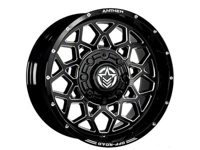 Anthem Off-Road Avenger Gloss Black Milled 8-Lug Wheel; 18x9; 18mm Offset (11-14 Sierra 3500 HD SRW)