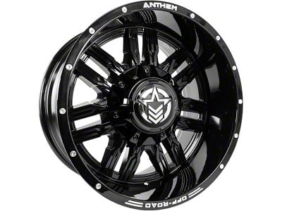 Anthem Off-Road Equalizer Gloss Black 6-Lug Wheel; 20x10; -24mm Offset (07-13 Silverado 1500)