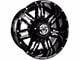 Anthem Off-Road Equalizer Gloss Black Milled 6-Lug Wheel; 18x9; -12mm Offset (07-13 Silverado 1500)