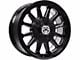 Anthem Off-Road Intimidator Gloss Black Milled 6-Lug Wheel; 18x9; 18mm Offset (07-13 Silverado 1500)