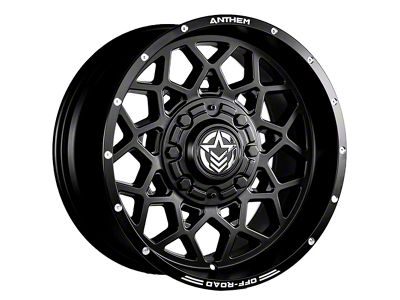 Anthem Off-Road Avenger Satin Black 8-Lug Wheel; 20x9; 0mm Offset (11-14 Silverado 3500 HD SRW)