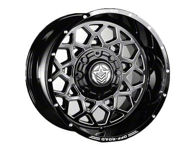 Anthem Off-Road Avenger Gloss Black Milled 6-Lug Wheel; 20x12; -44mm Offset (07-14 Yukon)