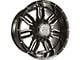 Anthem Off-Road Equalizer Gloss Black with Gray 6-Lug Wheel; 20x12; -44mm Offset (07-14 Yukon)