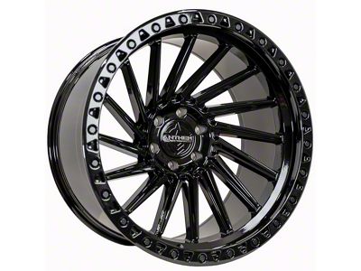 Anthem Off-Road Turbine Gloss Black 8-Lug Wheel; 22x12; -24mm Offset (08-10 F-250 Super Duty)