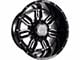 Anthem Off-Road Equalizer Gloss Black with Gray Tint Milled 5-Lug Wheel; 20x10; -24mm Offset (09-18 RAM 1500)