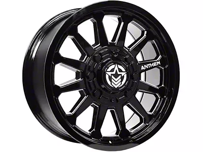 Anthem Off-Road Intimidator Gloss Black Milled 8-Lug Wheel; 17x9; 0mm Offset (10-18 RAM 2500)