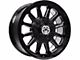 Anthem Off-Road Intimidator Gloss Black Milled 8-Lug Wheel; 18x9; -12mm Offset (10-18 RAM 2500)