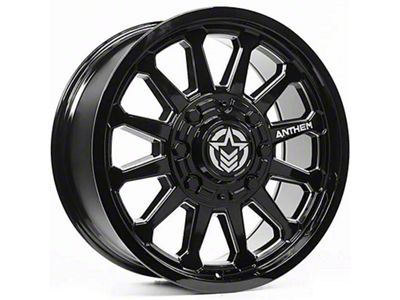 Anthem Off-Road Intimidator Gloss Black Milled 6-Lug Wheel; 18x9; -12mm Offset (15-20 F-150)