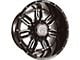 Anthem Off-Road Equalizer Gloss Black with Gray 6-Lug Wheel; 20x12; -44mm Offset (15-20 Tahoe)