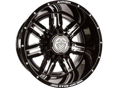 Anthem Off-Road Equalizer Gloss Black Milled 6-Lug Wheel; 20x12; -44mm Offset (15-20 Tahoe)