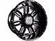 Anthem Off-Road Equalizer Gloss Black with Gray Tint Milled 8-Lug Wheel; 20x12; -44mm Offset (23-24 F-350 Super Duty SRW)