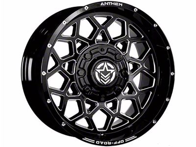 Anthem Off-Road Avenger Gloss Black Milled 5-Lug Wheel; 18x9; 18mm Offset (94-01 RAM 1500)