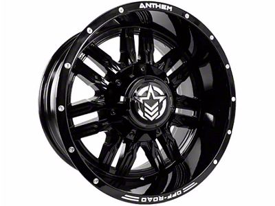 Anthem Off-Road Equalizer Gloss Black 5-Lug Wheel; 18x10; -24mm Offset (94-01 RAM 1500)