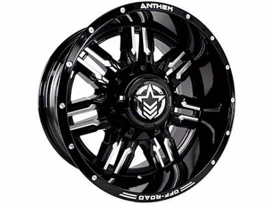 Anthem Off-Road Equalizer Gloss Black Milled 5-Lug Wheel; 18x10; -24mm Offset (94-01 RAM 1500)