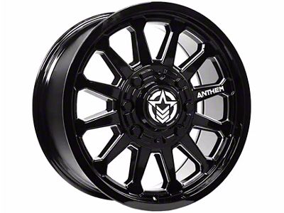 Anthem Off-Road Intimidator Gloss Black Milled 5-Lug Wheel; 18x9; -12mm Offset (94-01 RAM 1500)