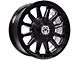 Anthem Off-Road Intimidator Gloss Black Milled 5-Lug Wheel; 18x9; -12mm Offset (94-01 RAM 1500)