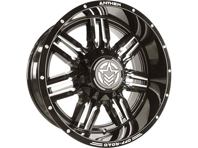 Anthem Off-Road Equalizer Gloss Black Milled 6-Lug Wheel; 18x10; -24mm Offset (23-24 Colorado)