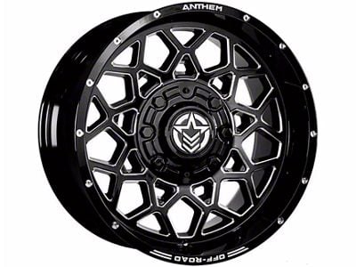 Anthem Off-Road Avenger Gloss Black Milled 5-Lug Wheel; 20x12; -44mm Offset (05-11 Dakota)