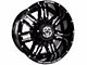 Anthem Off-Road Equalizer Gloss Black Milled 5-Lug Wheel; 18x9; -12mm Offset (05-11 Dakota)