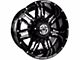 Anthem Off-Road Equalizer Gloss Black Milled 8-Lug Wheel; 18x10; -24mm Offset (07-10 Silverado 3500 HD SRW)
