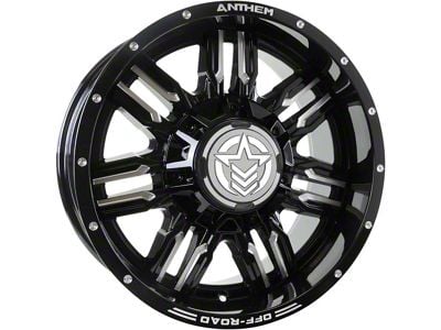 Anthem Off-Road Equalizer Gloss Black Milled 5-Lug Wheel; 18x9; -12mm Offset (09-18 RAM 1500)