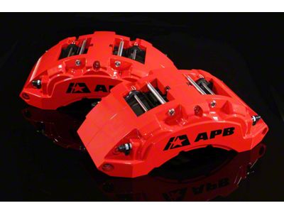 APB HD 6-Piston Brake Caliper Upgrade with Heavy-Duty Performance Pads; Front (20-25 Silverado 2500 HD)