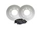 Apex One Enviro-Friendly Geomet OE 8-Lug Brake Rotor and Friction Point Pad Kit; Front (11-12 4WD F-250 Super Duty)