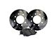 Apex One Elite Cross-Drill and Slots 8-Lug Brake Rotor and Friction Point Pad Kit; Front and Rear (11-12 4WD F-350 Super Duty SRW)