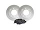 Apex One Enviro-Friendly Geomet OE 8-Lug Brake Rotor and Friction Point Pad Kit; Front (13-22 4WD F-350 Super Duty SRW)