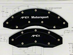 Apex Overlay Gen III Brake Caliper Overlays; Black; Front and Rear (15-25 Canyon w/ 18+ Inch Wheels)