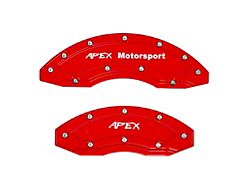 Apex Overlay Gen III Brake Caliper Overlays; Red; Front and Rear (15-25 Canyon w/ 18+ Inch Wheels)