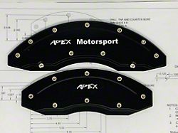 Apex Overlay Gen III Brake Caliper Overlays; Black; Front and Rear (97-25 F-150 w/ 18+ Inch Wheels)