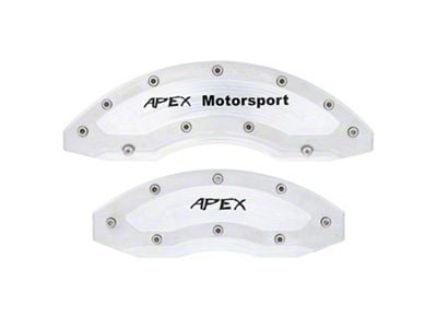 Apex Overlay Gen III Brake Caliper Overlays; Raw; Front and Rear (19-25 Ranger w/ 18+ Inch Wheels)