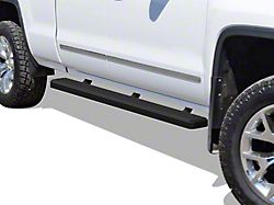 5-Inch iStep Running Boards; Black (07-18 Silverado 1500 Extended/Double Cab)