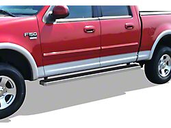 5-Inch iStep Running Boards; Hairline Silver (01-03 F-150 SuperCrew)