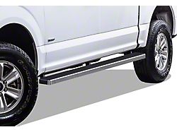 5-Inch iStep Running Boards; Hairline Silver (15-24 F-150 SuperCrew)