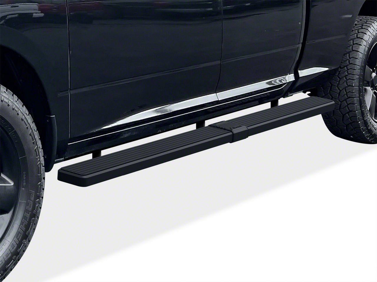 Ram 1500 5 Inch Istep Wheel To Wheel Running Boards Black 09 18 Ram 1500 Quad Cab 2769