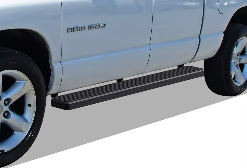 RAM 1500 6-Inch iStep Running Boards; Black (02-08 RAM 1500 Quad Cab)