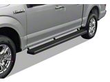 6-Inch iStep Running Boards; Black (15-25 F-150 SuperCrew)