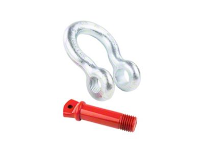 ARB 25mm D-Ring Shackles; Red/Silver