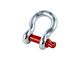 ARB 25mm D-Ring Shackles; Red/Silver