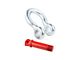 ARB 25mm D-Ring Shackles; Red/Silver