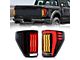 Archaic Full LED Tail Lights; Black Housing; Smoked Lens (21-23 F-150 w/ Factory Halogen Non-BLIS Tail Lights)