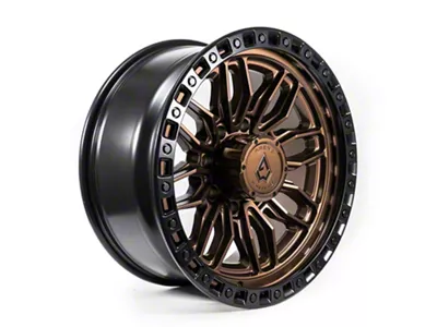 Arena Hustle Smoked Bronze Center with Satin Black Lip 8-Lug Wheel; 20x9; 0mm Offset (03-09 RAM 2500)