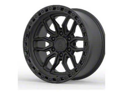 Arena Hustle Satin Black Center with Glossy Black Lip 6-Lug Wheel; 17x9; 0mm Offset (04-08 F-150)