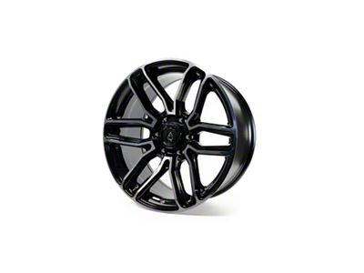 Arena Supreme Glossy Black with Brushed DDT Face Clear 6-Lug Wheel; 20x9; 1mm Offset (04-08 F-150)