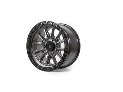 Arena Trek Glossy Gun Metal Center with Glossy Black Lip 6-Lug Wheel; 17x9; 0mm Offset (04-08 F-150)