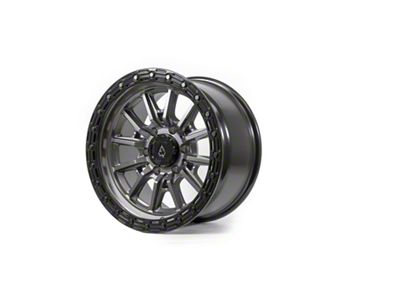 Arena Trek Glossy Gun Metal Center with Glossy Black Lip 6-Lug Wheel; 17x9; -12mm Offset (04-08 F-150)