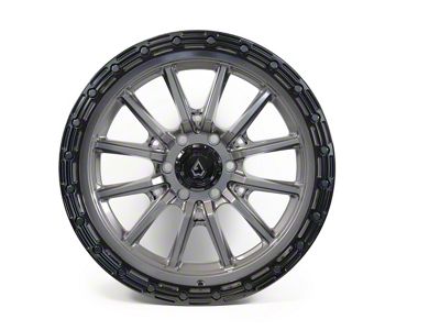 Arena Trek Glossy Gun Metal Center with Glossy Black Lip 6-Lug Wheel; 20x9; 0mm Offset (04-08 F-150)