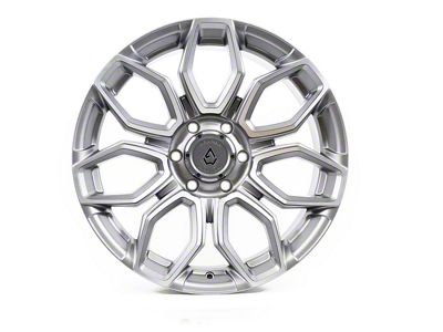 Arena Cobra Texture Gun Metal Machine Clear Coat 6-Lug Wheel; 20x9; 20mm Offset (07-13 Sierra 1500)